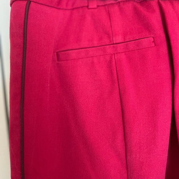 Anthropologie fuchsia essential skinny leg pants with purple stripe - Picture 7 of 7